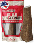 Elk Antlers for Dogs Large - Premium Natural Antler Dog Chew for Aggressive Chewers - Long-Lasting Deer Antler Chews - Ideal for Medium to Big Breed Dogs - Elk Bones and Antlers Durable