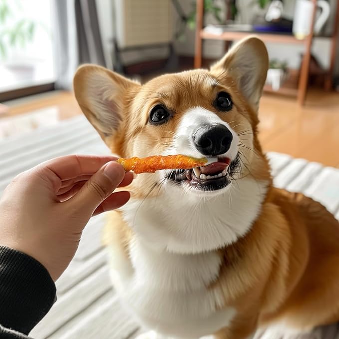 Dog Treats, 5 Inch Chicken Wrapped Rawhide Sticks for Dogs, Teeth Cleaning Dog Chew Snacks for Puppy and Small Dogs, 8.8oz
