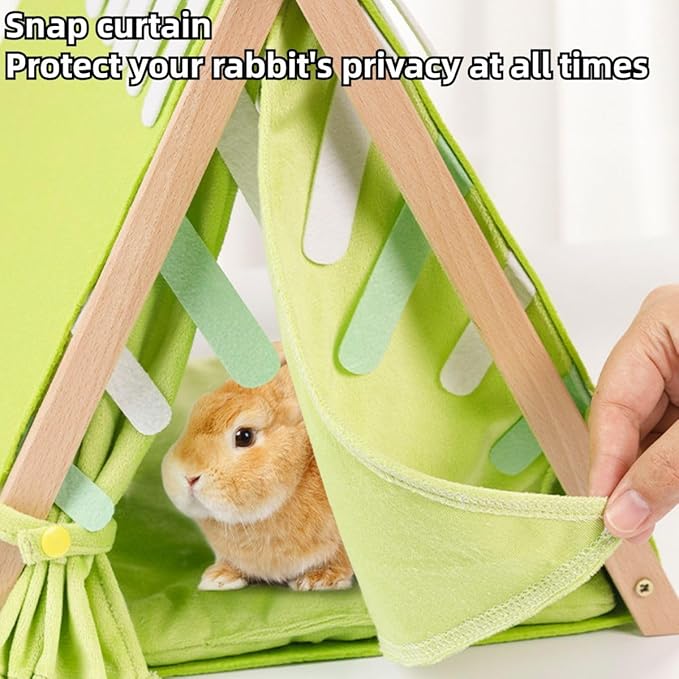 Rabbit Hideout, Small Animal Houses and Habitats, Guinea Pig Tent Tunnel Cages for Guinea Pigs, Hamster, Rats, Bunny and Other Small Animals, Rabbit Cages Accessories
