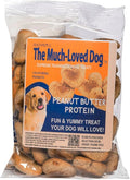 The Much Loved Dog™Treats, Scrumptious Natural Peanut Butter, 6oz. Bag, Natural, Fun & Yummy, Human-Food-Grade, Small-Batch Baked, U.S.A.