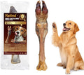 Air-Dried Cow Hooves Dog Treats, Long Lasting Natural Dog Chew Sticks for Aggressive& Heavy Chewers, Single Ingredient Beef Hooves Dental Chew Bone（7.04OZ