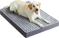 Figopage Dog Beds Large Sized Dog, Orthopedic Memory Foam Dogs Bed with Removable Cover, Washable Pet Mat Non-Slip Bottom, Waterproof Pet Crate Pad, 36×24, Grey