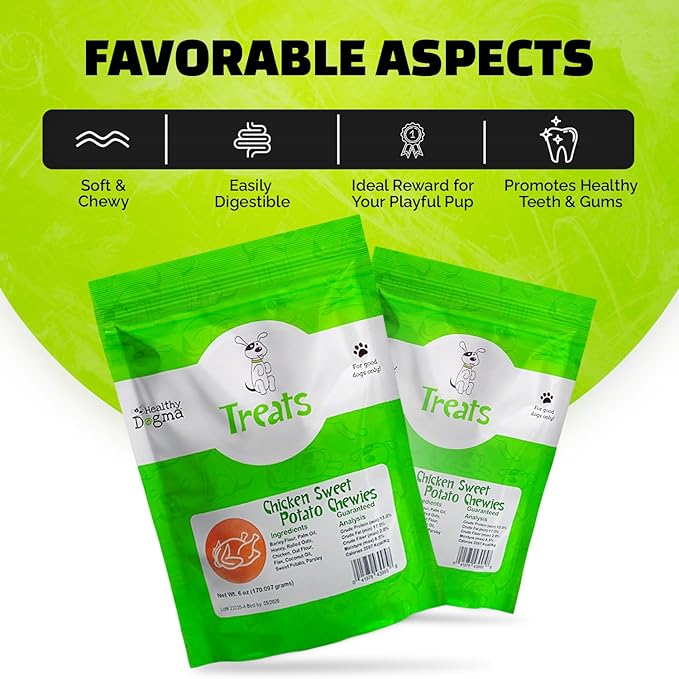 Healthy Dogma Chicken and Sweet Potato Dog Treats - All-Natural, Protein-Rich Treats - Supports Muscle Health, Digestion & Shiny Coat, (24 oz (1 lb 8 oz))