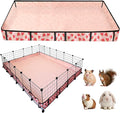 Waterproof Guinea Pig Cage Liners, Washable & Reusable Small Animal Cage Mat, for Rabbit, Hamster, Chinchilla, Hedgehog (Watermelon),C&C 48x72 inches