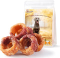 Sweet Potato Donuts Dog Treats Chicken & Duck Wrapped, Healthy Low Fat Dog Jerky Chews, High Protein Training Treats Snacks for Small Medium Large Breed, 10.6 oz