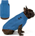 KYEESE Dog Sweater Thick Pet Coat for Fall Winter Cold Weather Warm Turtleneck Medium Dogs Sweater Soft Pullover Dog Sweaters for Medium Dogs Boy