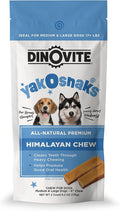 Dinovite YakoSnaks Himalayan Yak Cheese Himalayan Dog Chews, Long Lasting Yak Chews for Dogs, Low Odor Himalayan Dog Chews, Natural Yak Cheese Treats for Medium/Large Dogs, 2 Count