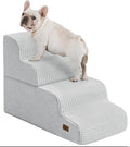 ABCPET Dog Step for Bed, Dog Stair 4-Step 35D Pet Stair 19.7" H for High Bed or Sofa Non-Slip Balanced Pet Step Indoor, Light Grey