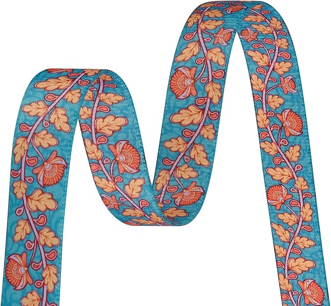 Dog Collar for Small Dogs, Soft Comfy Pet Collar for Small Medium Large Dogs, Floral Pattern for Boy Girl Puppy Dogs(Flower Vine Blue,S)