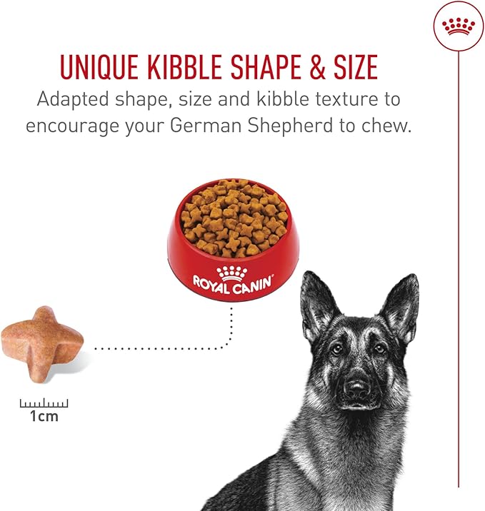 Royal Canin Breed Health Nutrition German Shepherd Adult Dry Dog Food, 17 lb Bag