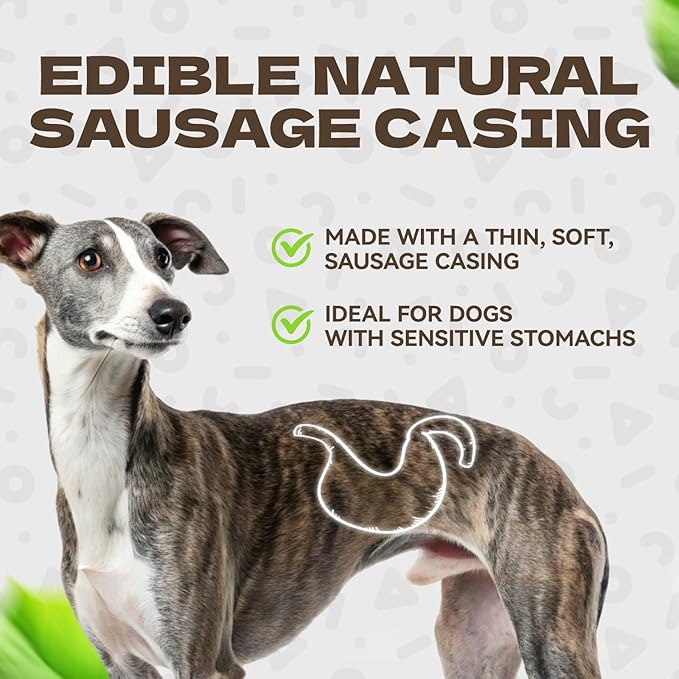Soft Dog Treats, Chicken Jerky Wrapped Chicken Sausage, Rawhide Free Dog Chews High Protein Low Fat Training Treats for Senior Small Medium Large Breed 8oz/226g