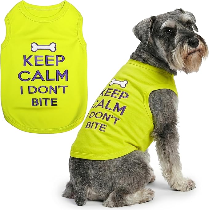 Parisian Pet Dog Shirt – 100% Cotton Shirts for Large Dogs – Sleeveless Puppy Vest – Lightweight and Breathable Pet Apparel – Pullover Summer Dog Clothes - Stretchy Funny T Shirts for Dogs