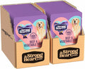 A Strong Heart Wet Dog Food Pouches, Beef & Vegetable Stew, 3.5 oz Pouches (Pack of 24), Made in The USA with Real Beef