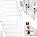 PETKNOWS 12 Pack Pet Cage Liner Protection Rabbit Cage Urine Guard Clear Cage Edge Liner Guinea Pig Side Lining Habitat Siding Cage Accessories, 11.8 inches x 9.8 inches Bedding Litter