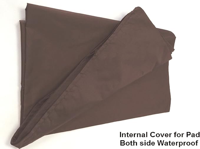 Dogbed4less 1 Pack XL Internal Duvet Water Resist Pet Dog Bed Cover for 40"x35"X4" Memory Foam Pad Bed - 44"X39" Flat