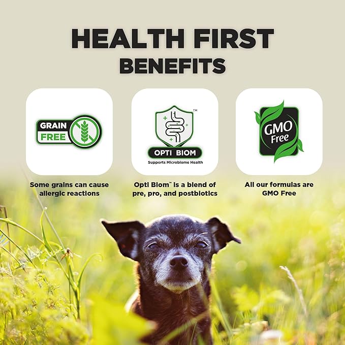 Nature's HUG Hypoallergenic Dry Dog Food for Senior Toy & Small Breeds – Complete & Balanced Nutrition, Sensitive Stomach Support, High-Protein, Grain Free – 5lb