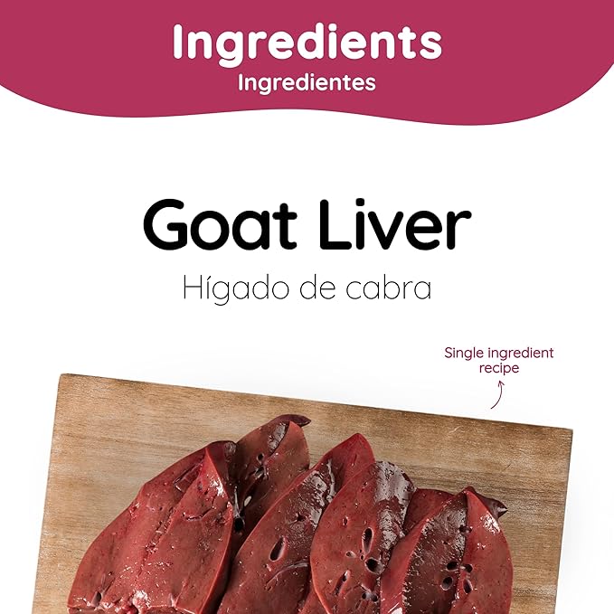 Café Nara - Goat Liver Air Dried Treats for Dogs - Hard & Crunchy Texture - Air Dried Training Treats - All-Natural Recipe - Grain, Gluten, Wheat, Corn & Soy Free - Non-GMO - 3.5 oz - 1 Pack