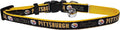 NFL CAT Collar Pittsburgh Steelers Satin Cat Collar Football Team Collar for Dogs & Cats. A Shiny & Colorful Cat Collar with Ringing Bell Pendant