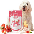 Freeze-Dried Goat Milk Dog Treats with Sweet Potato, Limited Ingredient Snack & Topper, Made in Korea, 1.76 oz (50g) (Strawberry)