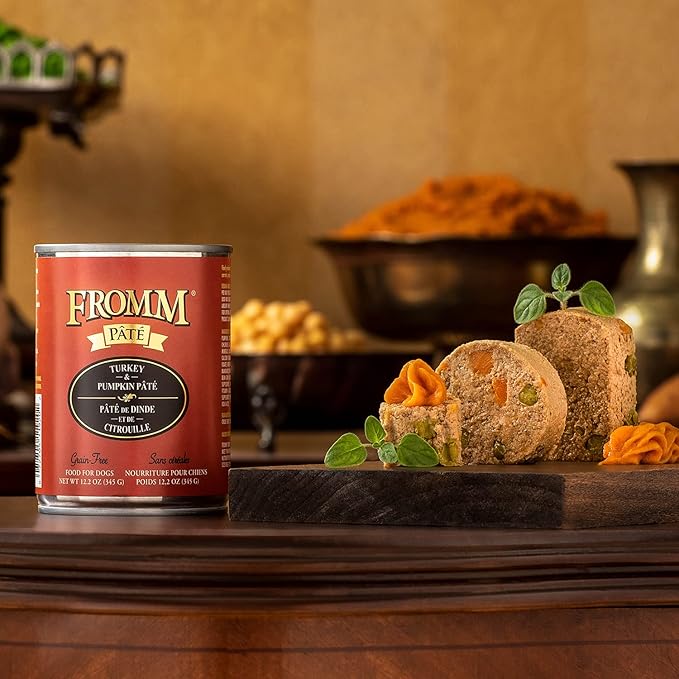 Fromm Turkey & Pumpkin Pate Dog Food - Premium Wet Dog Food - Turkey Recipe - Case of 12 Cans