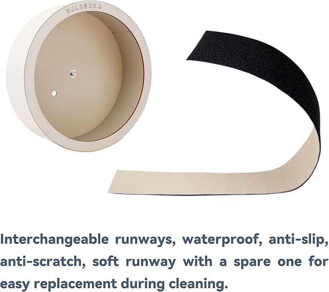8inch Wall-Mount Silent Hamster Wheel, Wooden Small Animal Exercise Wheel with Removable & Washable Track for Gerbil, Mouse, Syrian Hamster(8in)