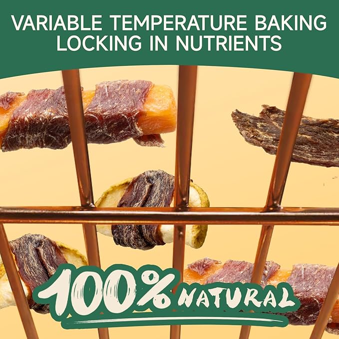 MeatyWay Duck & Fruits and Vegetables Wrapped Dog Treats, High Protein, Low Fat, 100% Natural & Healthy Duck Breasts, Healthy and Natural Pear & Sweet Potato Dog Training, 300g/10.58 oz. (Pack of 3)