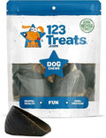 123 Treats | Hooves for Dogs (25 Count) | 100% Natural Long-Lasting Beef Dog Treats Made from Beef Hoof | from Free Range, Grass Fed Cattle with NO Additives, Coloring or Chemicals.