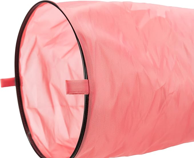 TRIXIE Rabbit Play Tunnel – Collapsible Pop-Up Play Tube for Bunnies, Guinea Pigs & Chinchillas – Small Pet Hideout Tunnel for Indoor Adventures – Multicolor, 51.25 x 7.25 x 7.25 in
