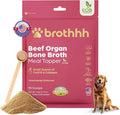 Beef Organ Bone Broth Meal Topper for Dogs - 100% Grass Fed, Veterinarian Approved, Non-GMO by Brothhh - Supports Immunity, Joint & Heart Health, Vision & Vitality - No Fillers - Pet Supplement
