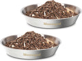 Cat Bowls,6.7" Extra Wide Stainless Steel Cat Food Bowls Whisker Friendly Water Dishes Plates for Cats and Small Dogs Good for Wet and Dry Food(2pack)