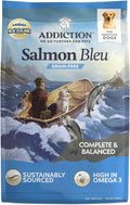 Addiction Salmon Bleu Grain-Free Dry Dog Food - Rich in Prebiotics to Support Skin, Coat & Cognitive Health - Salmon Recipe for All Dog Life Stages - Made in New Zealand 20 lb