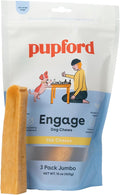 Pupford Yak Cheese Chews for Dogs & Teething Puppies, Natural, Long-Lasting Himalayan Dental Treats (3 Pack Jumbo)