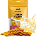 iPaw Turkey Dog Treats, All Natural Human Grade Dog Treat, Suitable for Training chew, Hypoallergenic, Rawhide Alternative, Braided Stick (Pumpkin)