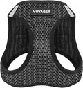 Best Pet Supplies Voyager Step-in Air Harness - All Weather Mesh, Reflective, No Pull Harness for Dogs, Cats - Secure with Hook & Loop Fastener, Buckle, Double D-Rings - Gray 2-Tone, XL