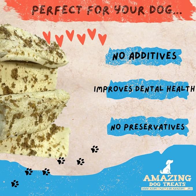 Amazing Dog Treats - Beef Cheek Strips Premium Dog Chew (Bully Dust 6 Inch - 12 Pack) - NO Odor - Thick Cut - Rawhide Alternative - Beef Cheek Slice Chip Sticks - No Dyes, Chemicals, or Preservatives