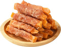 ASMPET Dog Treats Chews, Chicken Wrapped Sweet Potato Strips, Gluten & Grain Free Dog Snacks for Training Rewards 10.6 oz
