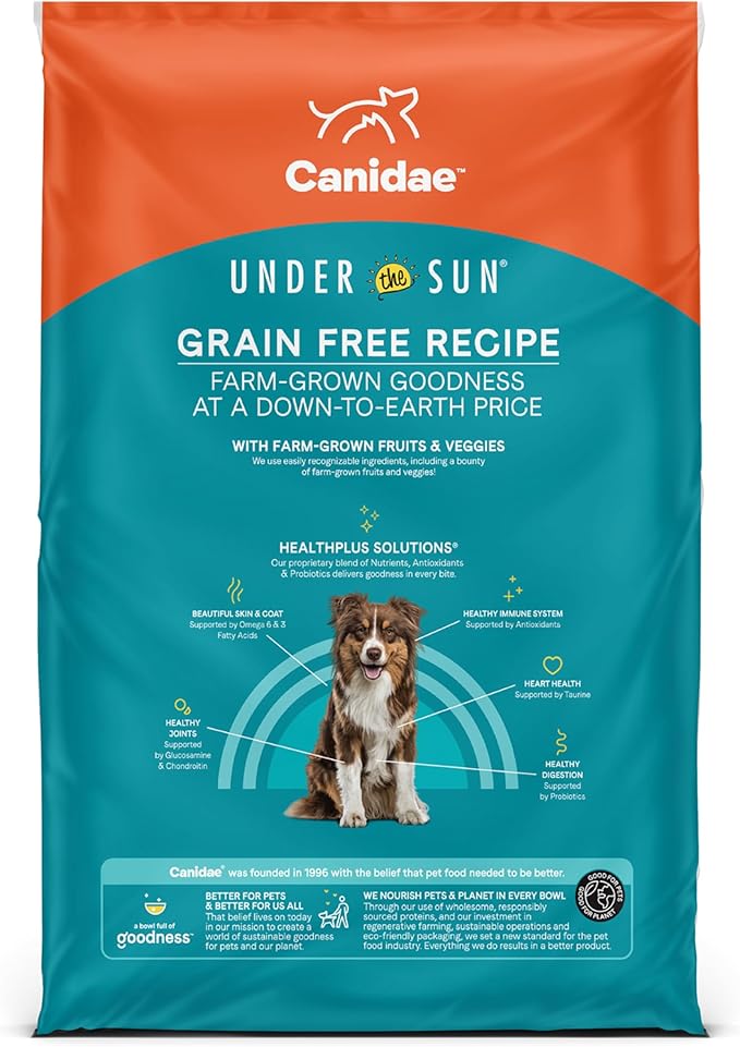 Canidae Under the Sun Premium Dry Dog Food For Puppies, Adults and Senior Dogs, Whitefish Recipe, 23.5 lbs, Grain Free