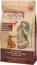 CARNA4 Air Dried Dog Food, Venison Recipe, Quick Baked Whole Food Nutrition with Sprouted Seeds, Natural Probiotics & Enzymes, No Synthetics, Easy-Chew - 2.2lbs