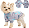 Dog Sweaters for Small Dogs Male Female Night Glow Fleece Dog Clothes for Small Dogs Girl Boy, Warm Pullover Doggy Sweatshirt, Winter Pet Coat Jacket Cat Costume Puppy Outfit, Gray, M