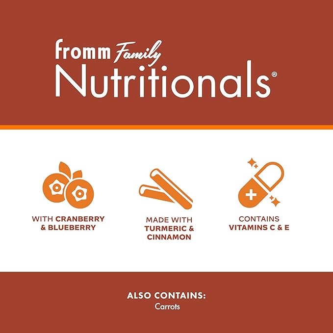 Fromm Family Nutritionals Functional Dog Treat Variety Pack - Premium Dog Treats to Support Digestion, Mobility, & Immunity - Pack of (3) 6 oz Bags