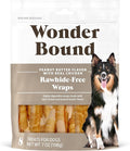 Wonder Bound Chicken Wrapped Medium Sticks, Peanut Butter Flavor - 8 Count - Rawhide-Free Dog Treats, Dental Health Chews for Plaque & Tartar Control, Easy to Digest, Long-Lasting