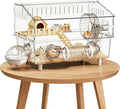 Hamster Cages - Detachable Acrylic Crate 45 * 30 * 34.5cm,Hamster Enclosure | for Outdoor Travel Small Animal House Play Home