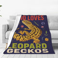 SweetFox Just A Girl Who Loves Geckos Blanket, Gecko Decor Throw Blanket Gifts for Girls Boys Lovers Super Warm Soft Plush Fleece Flannel Winter Bedding Blankets for Kids Adults Men Women 80"X60"
