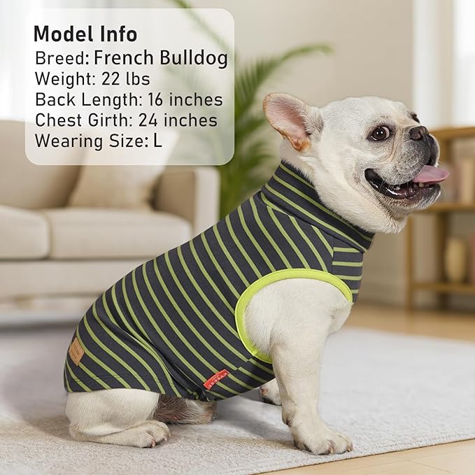 KYEESE 2Pack Dog Sweater Stretchy Dogs Clothes Soft Pets Clothes Warm Pet Coats Dog Sweaters for Small Dogs Male Turtleneck Small Pet Sweaters Pullover Pets Sweatshirt