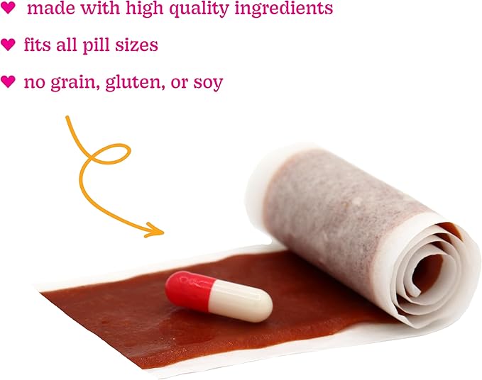 Stashios: Wrap-Ups: Pill Wrapper - Bacon Cheeseburger - 30 Servings Bag, Dogs & Cats, Treat Hides Any Size Pills, All Natural Limited Ingredients, USA