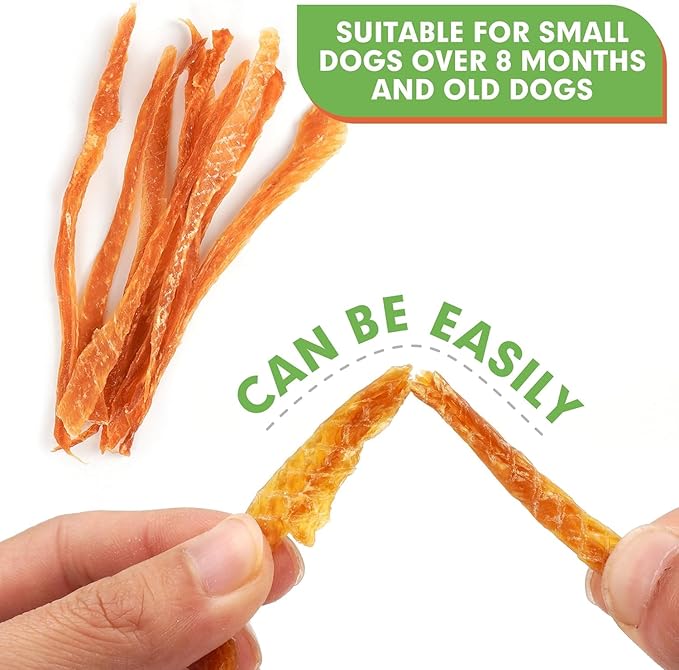 Oven Roasted Single Ingredient Treats for Dogs & Cats | Easy Chew (3.1 oz, Chicken Shreds (Crystal))