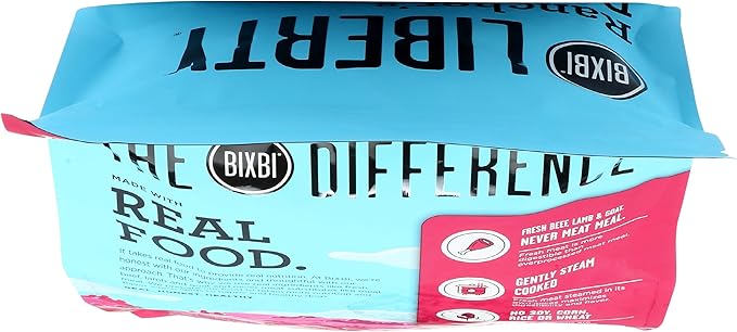 BIXBI Liberty Ancient Grains Dry Dog Food, Rancher’s Red Recipe – Fresh Meat, High Protein, Wholesome Grains – USA Made, 4 lbs