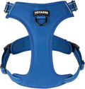 Voyager Dog Harness Dual Leash Attachment No-Pull Control Adjustable Soft but Strong Pet Harness for Medium and Large Dogs with 3M Reflective Technology, Royal Blue Lattice Nylon, XL (Chest: 28-37")