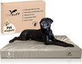 Elevated Dog Bed | Orthopedic Memory Foam | Large and Medium Dogs | Removable and Washable Cover | Waterproof Liner | Extra Large Gray