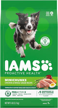 IAMS Proactive Health Adult Minichunks Dry Dog Food Chicken & Whole Grain Recipe, 5 lb. Bag
